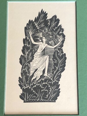 ERIC GILL Originalstich ''Auferstehung'' 1934/1940 sehr guter Zustand