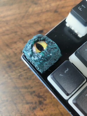 Artist Made OAAK Custom Carved keycap - Monster / Dragon Eye Escape Key