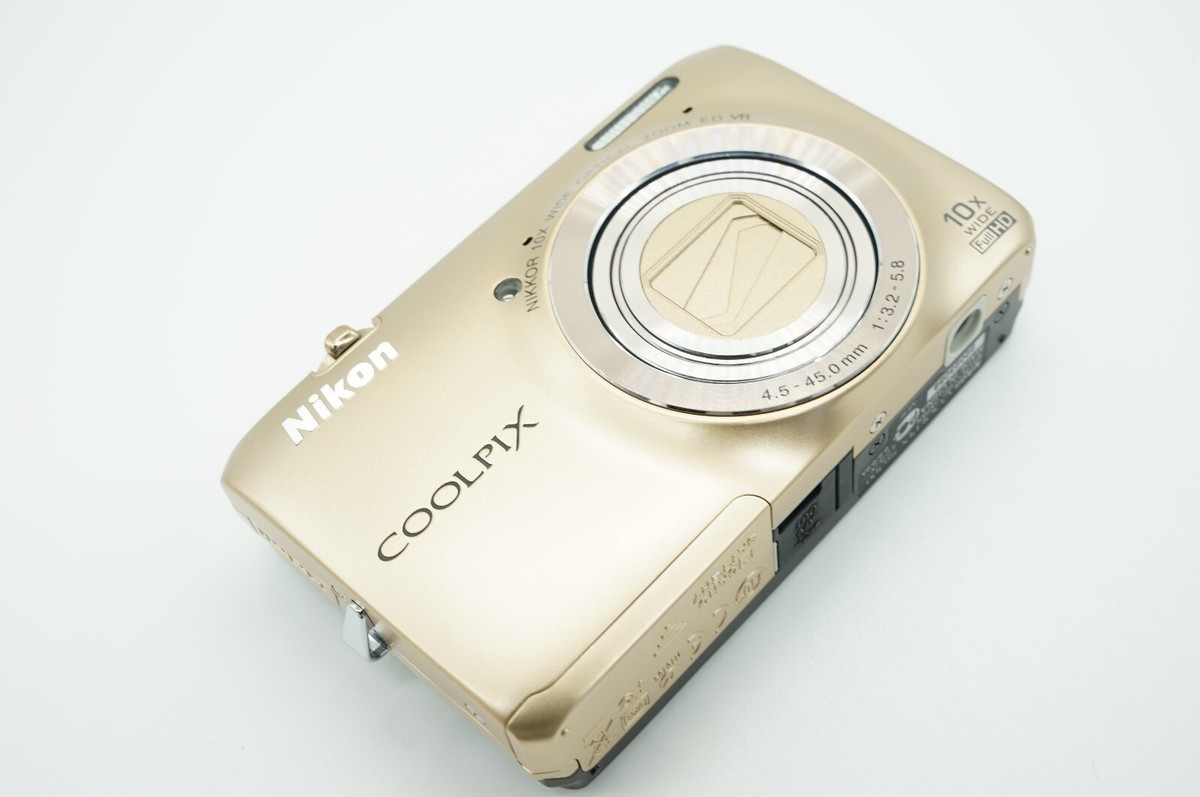 Nikon COOLPIX S6300 ゴールド Nikon Coolpix S6300 Gold Compact Digital Camera USED TESTED