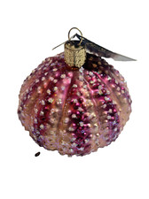 Old World Christmas Pink/Purple Sea Urchin Glass Ornament NWT