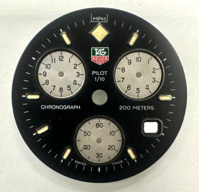 Tag Heuer Pilot 200 Metres Chronograph Genuine Dial - 29.80MM (Brand New)