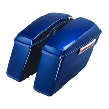Hard Saddlebags Fit For Harley Touring Street Glide 2014-2024 2019 Superior Blue
