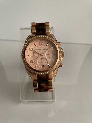 MICHAEL KORS MK5859 WOMEN'S BLAIR CHRONO DATE ROSE GOLD-TONE