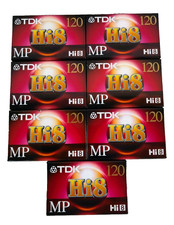 7 TDK Hi8 MP 120min Camcorder Video Tapes P6-120H8MP - Made in Japan