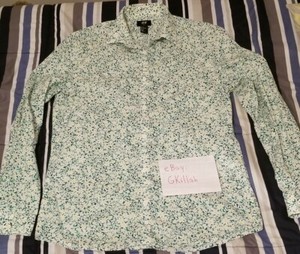 h&m slim fit long sleeve shirt