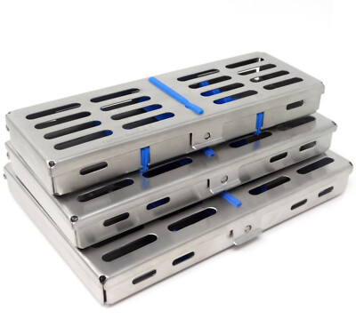 Dental Cassette For Holding 5-7-10 Instruments Tray Sterilize Autoclave Tool Box
