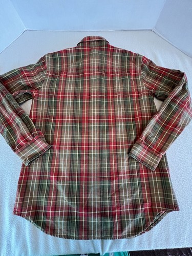 Ralph Lauren Women’s S Olive Green Red Plaid Western Snap LS Shirt Cotton LS - Picture 13 of 15