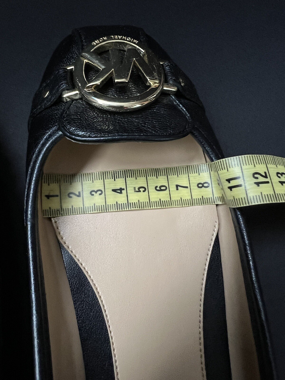 Michael Kors Women's Black Leather Ballet Flats Size 7.5M / EU 38 Slip-On thumbnail 13