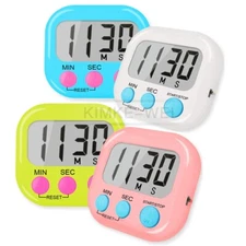 Digital Magnetic LCD Timer Racing Kitchen Home Countdown Alarm Clock Stop Watch
