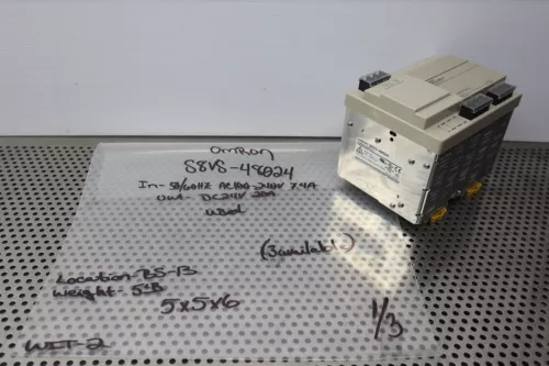 Omron S8VS-48024 Power Supply 50/60Hz AC100-240V 7.4A DC24V 20A Used Warranty