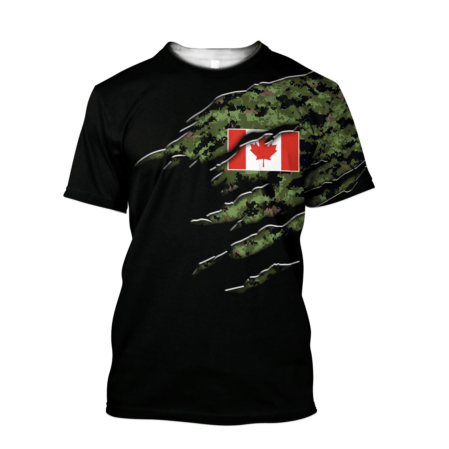 Canadian Veteran 3D Printed Clothes T-shirt , Street Style 3D Printed T-Shirts