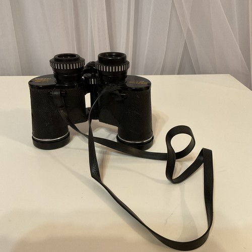 Vintage Tasco 116 Black Fully Coated Optics Porro Prism 7x35mm Binoculars Wide - Picture 2 of 23