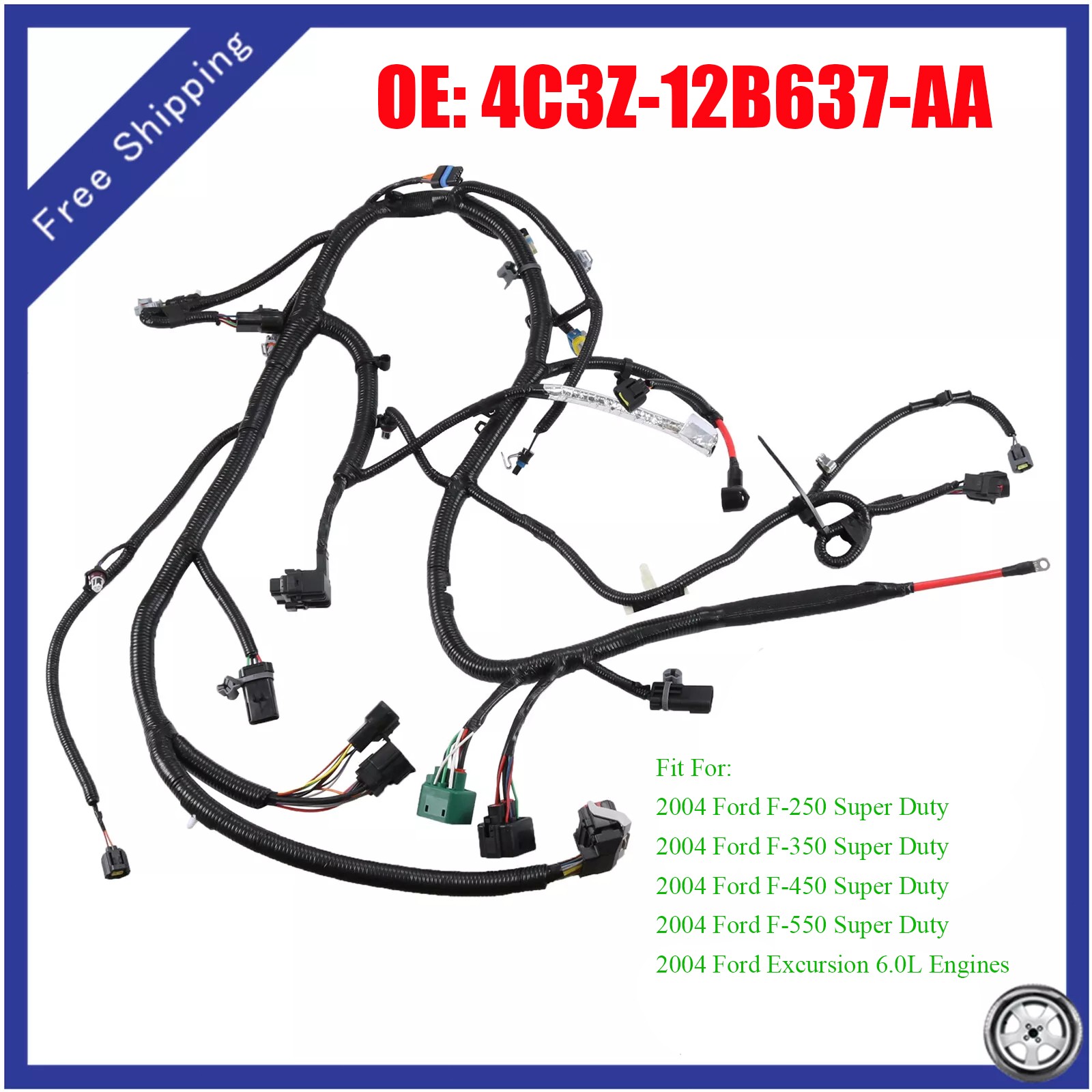 Engine Wiring Harnesses for 2004 Ford 6.0l Powerstroke Turbo Diesel