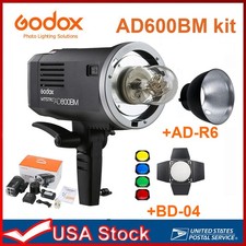 Godox AD600BM Bowens Outdoor Flash with Battery Reflector  Honeycomb color gels