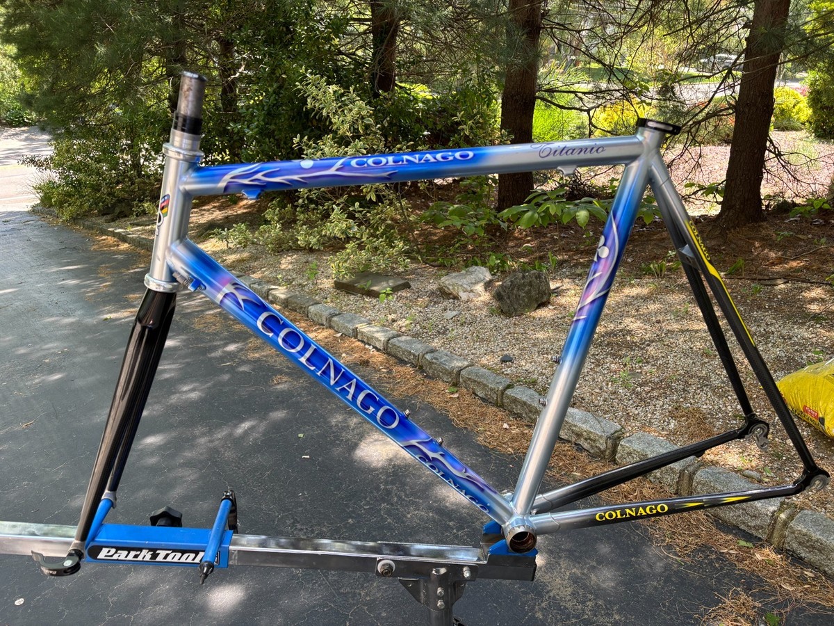 Vintage Colnago CT1 Titanio Titanium Carbon frame 56 | eBay