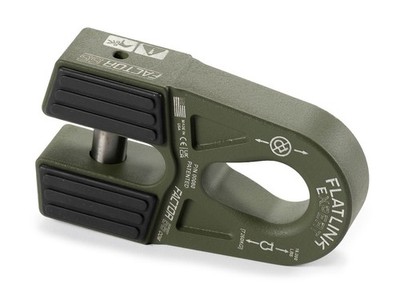 Factor 55 00080-14 Winch Cable Shackle Mount FlatLink E ODGreen 16000lb Capacity