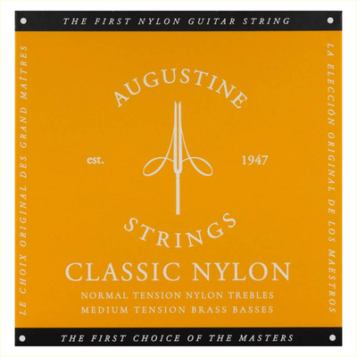 Augustine Regular Gold | Medium Tension | Konzert-Gitarren-Saiten | goldfarben