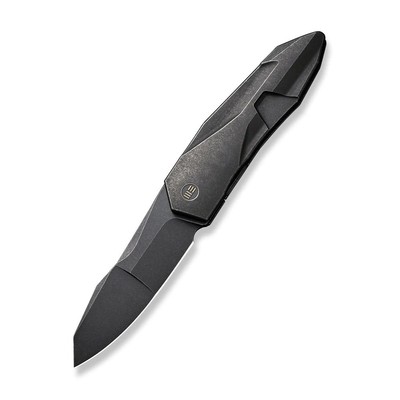WE KNIFE Solid 22028-1 FrameLock Black Titanium CPM-20CV Stainless Pocket Knives