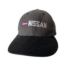Vintage 90s 1990s Nissan Car Automotive Snapback Hat