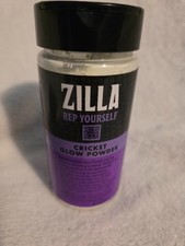 Zilla Rep Yourself Cricket Glow Powder 4oz Enhances Insect Visibility, Sealed