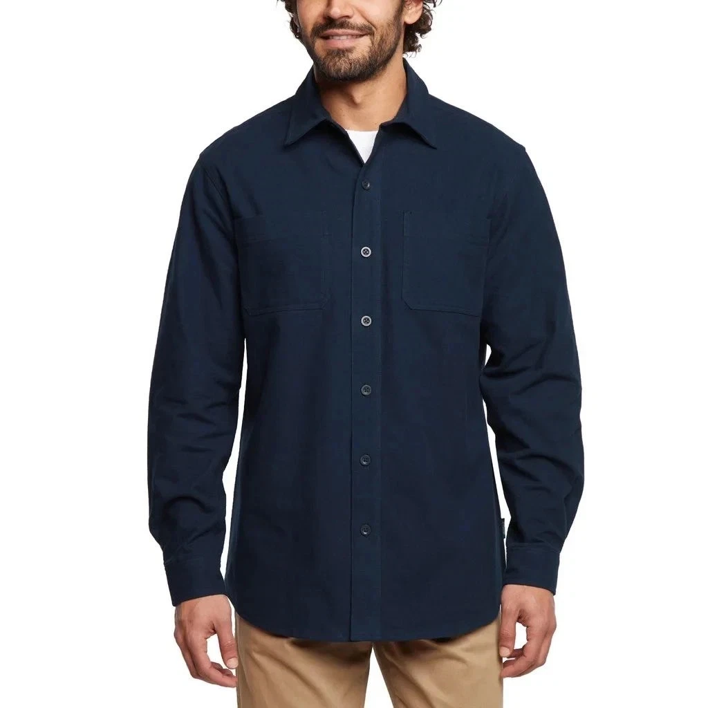 Men's Woolrich 100% Cotton Chamois Shirt XL Blue Item #1908878 - NWT!