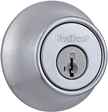 Deadbolt Lock Satin Chrome Single Cylinder Door Entry Hardware