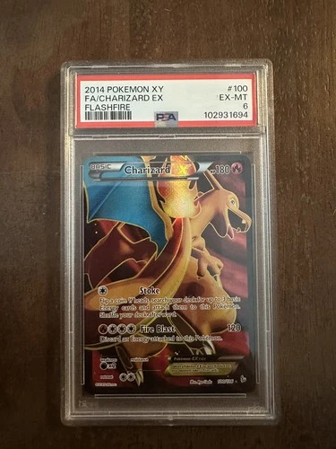2014 Pokemon XY Flashfire Full Art Charizard EX 100/106 #100 PSA 6