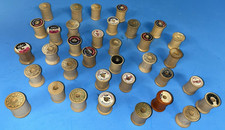 Vintage Wooden Wood Thread Spools Lot of 35 empty smaller sizes various