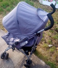 Cuggl Grey Lightweight Buggy Pushchair Single Folding Canopy Swivel Wheels