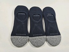 Bombas No Show Socks Lot Of 3 Pairs Black Size L