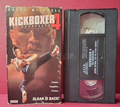 VHS Kickboxr 4 The Aggressor - Sasha Mitchell - Damaged Slip *BUY 2 GET 1 FREE*