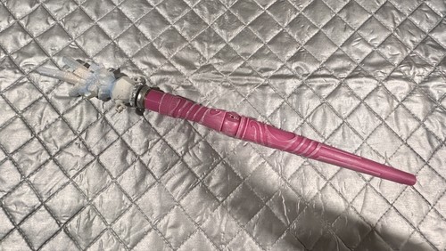 MQ Magic Quest Wand Toy Pink White Glitter Crystal Topper Cosplay Prop