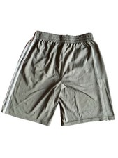 Adidas Shorts Boys XL With Three Stripes On The Side Color Gray And White
