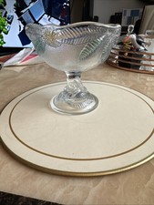 Vintage French Frosted Glass Desert Cups(Set Of 6)