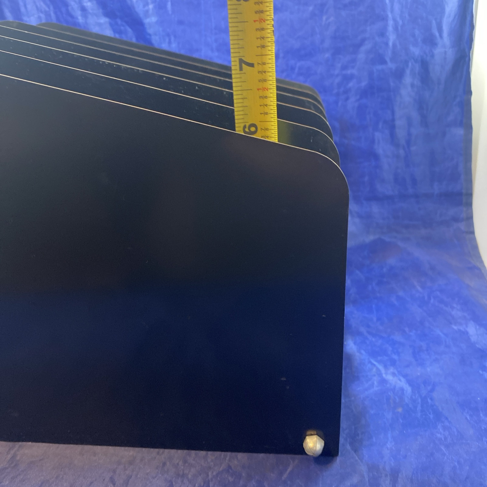 Tray File Organizer Industrial Metal Desk Mid Century Modern Atomic Era, Vtg