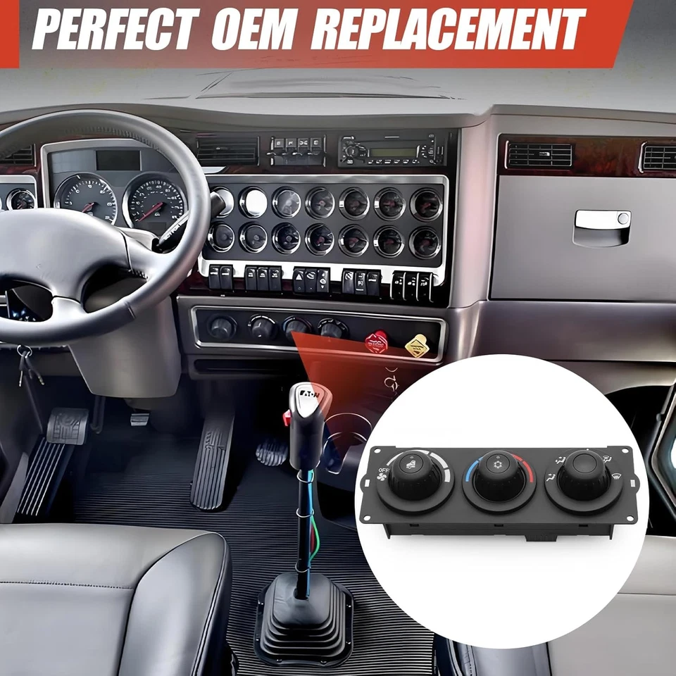 Nuevo conjunto de control de calefacción de aire acondicionado F21101321000 para Kenworth T660 T600 T800 y W900 Foto 4 de 4