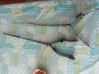 Pair Of 24” Tall Antique Lightning Rods