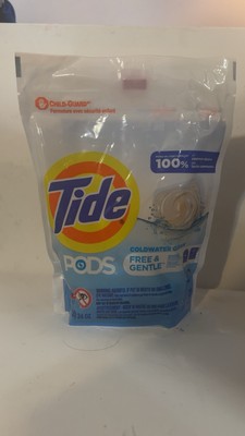 Tide Coldwater Clean Free & Gentle Laundry Pods 26 Oz New