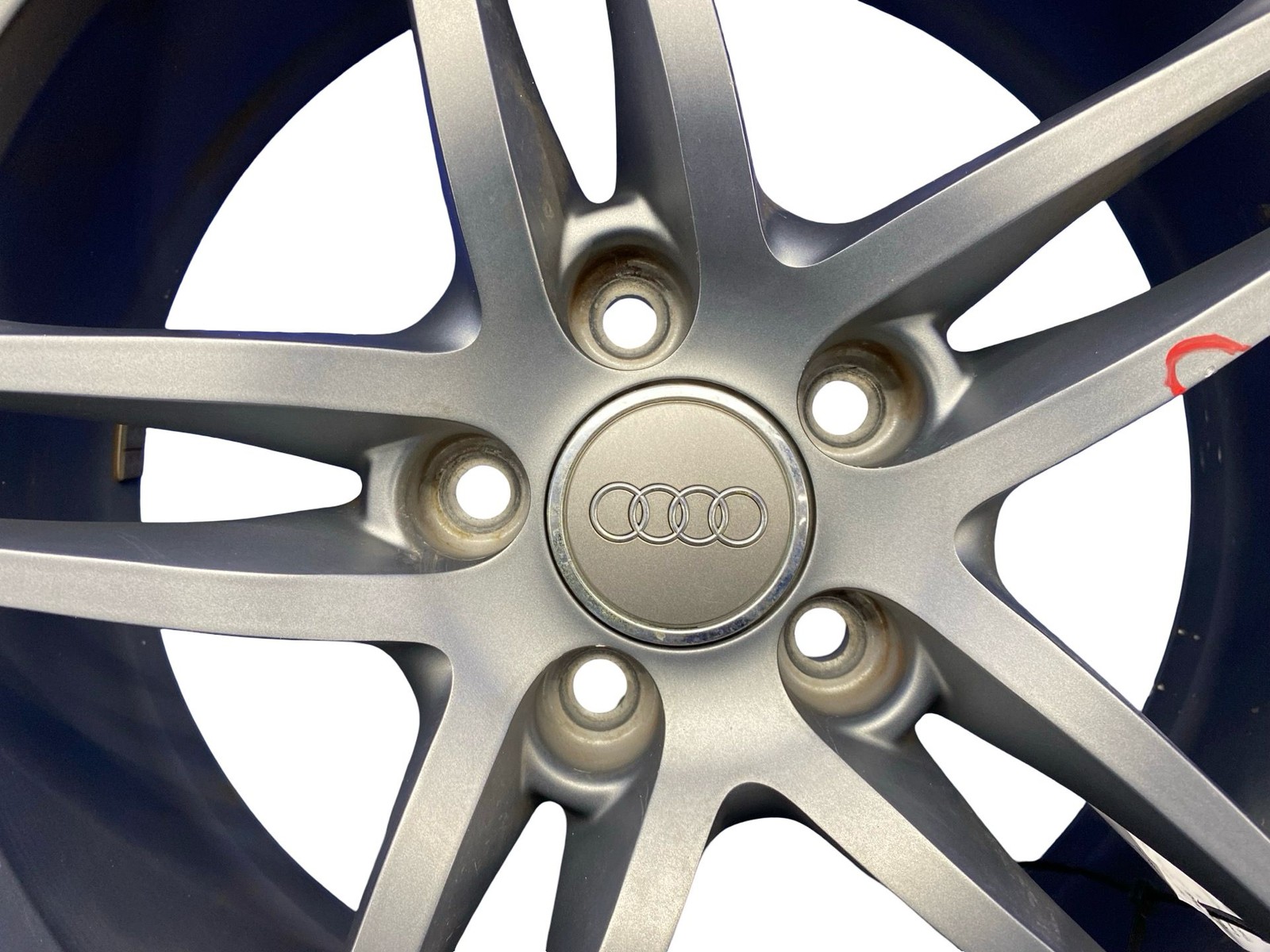 2011-2014 AUDI R8 19x8.5 FRONT FIVE DOUBLE SPOKE WHEEL RIM TITANIUM FINISH OEM