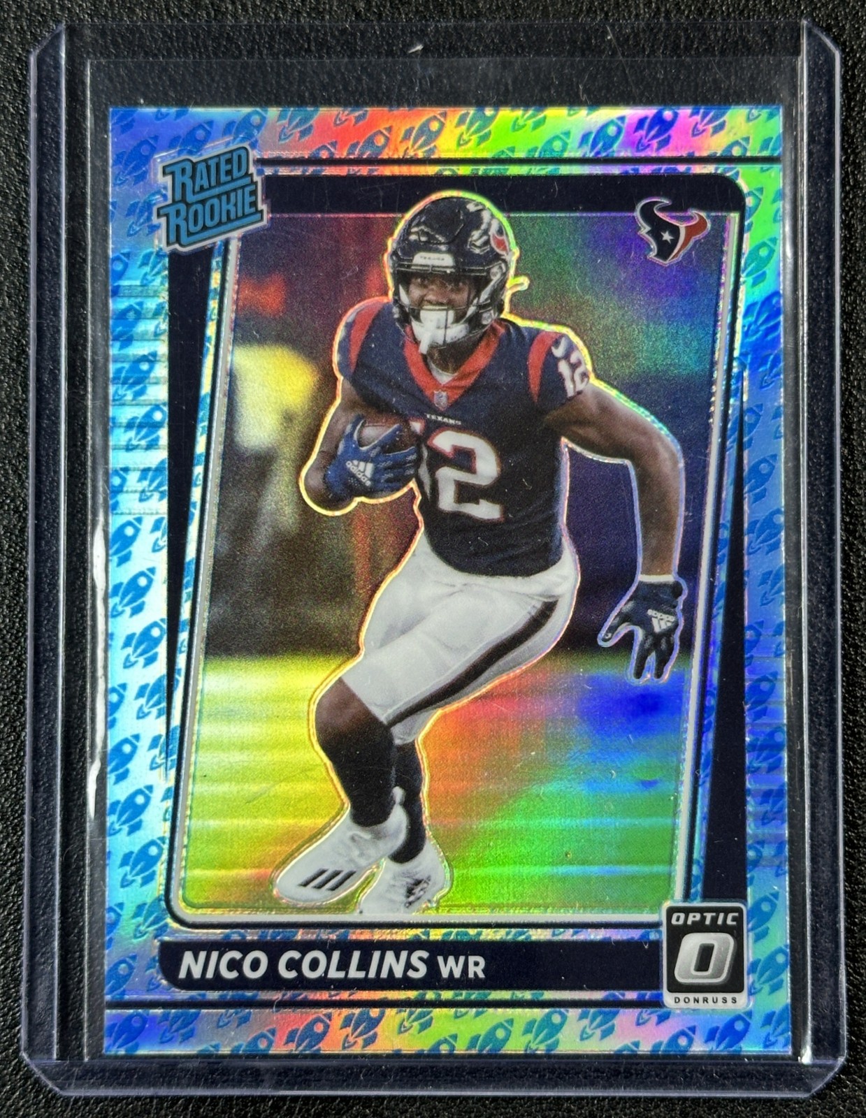 NICO COLLINS 2021 PANINI DONRUSS OPTIC #230 RATED ROOKIE ROCKET RC TEXANS