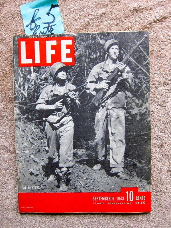 Vintage life magazine September 1943, Japanese hunters, mint