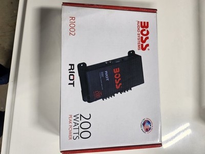 BOSS Audio Systems Riot R1002 2-Channel Car Audio Amplifier 50W RMS Power