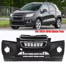 Front Bumper Cover Fascia Grille Assembly Kit For 2013-2016 Chevrolet Trax Black