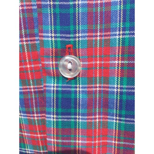 Vintage Patsy Aiken girls button up shirt size 6 NEW red plaid tie neck western - Picture 5 of 13