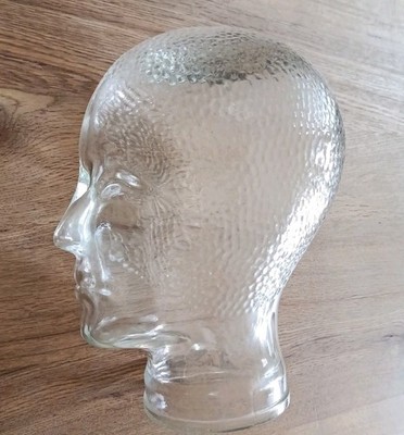 Retro Glaskopf für Kopfhörer / Perücken / Mützen / Hüte oder Deko 