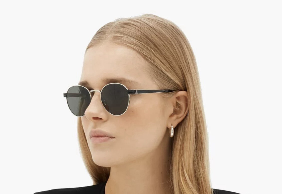 NUOVI OCCHIALI DA SOLE UNISEX SAINT LAURENT SL M62 003 ORO ROTONDI SLM62 003