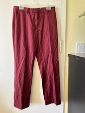 Stella McCartney Red Pants Size 42 100% Wool