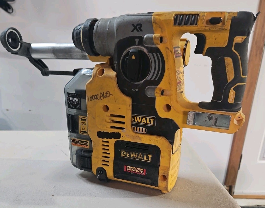 DEWALT DCH273 20V 1" XR Brushless SDS Plus L-Shape Rotary Hammer DWH303DH HEPA