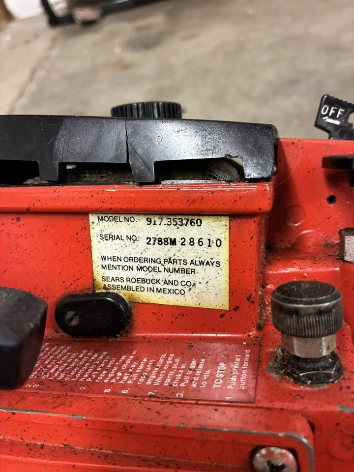 Vintage Craftsman  Roper 3.7 Chainsaw - Image 4 of 4