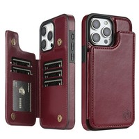 iPhone Wallet Case RFID Blocking Leather Magnetic Anti Theft 16e 16 Pro Max Hold